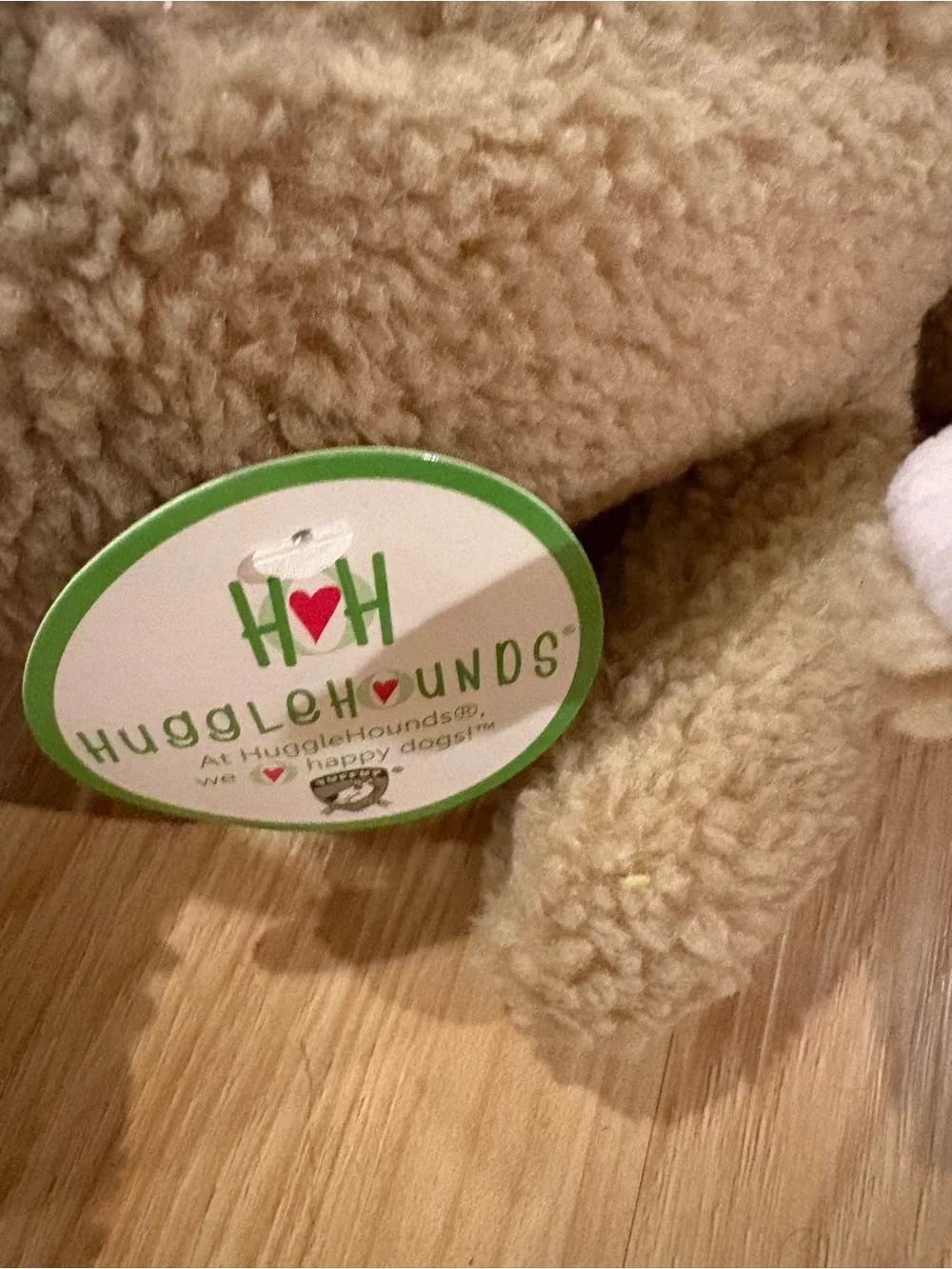 Plush Dog Toys Huggle Hounds, 3 toys: turtle, bunny, ladybug